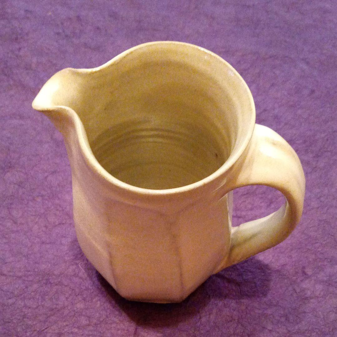 福光焼 白釉面取水差し