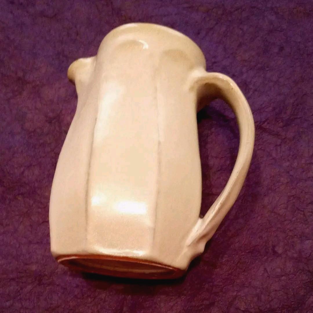 福光焼 白釉面取水差し