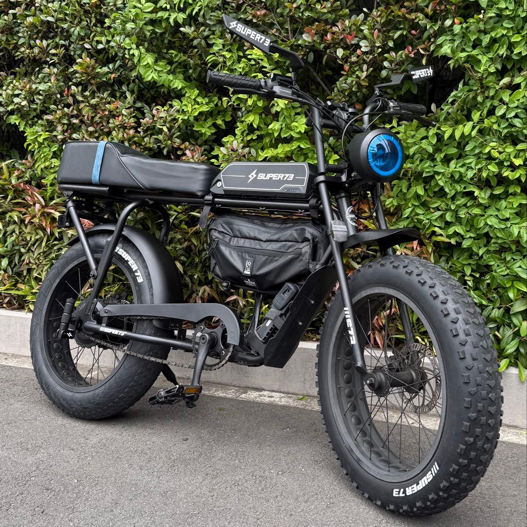 最終値引】特注カスタムsuper73ミラーsuper73ロゴ付きミラーAタイプ