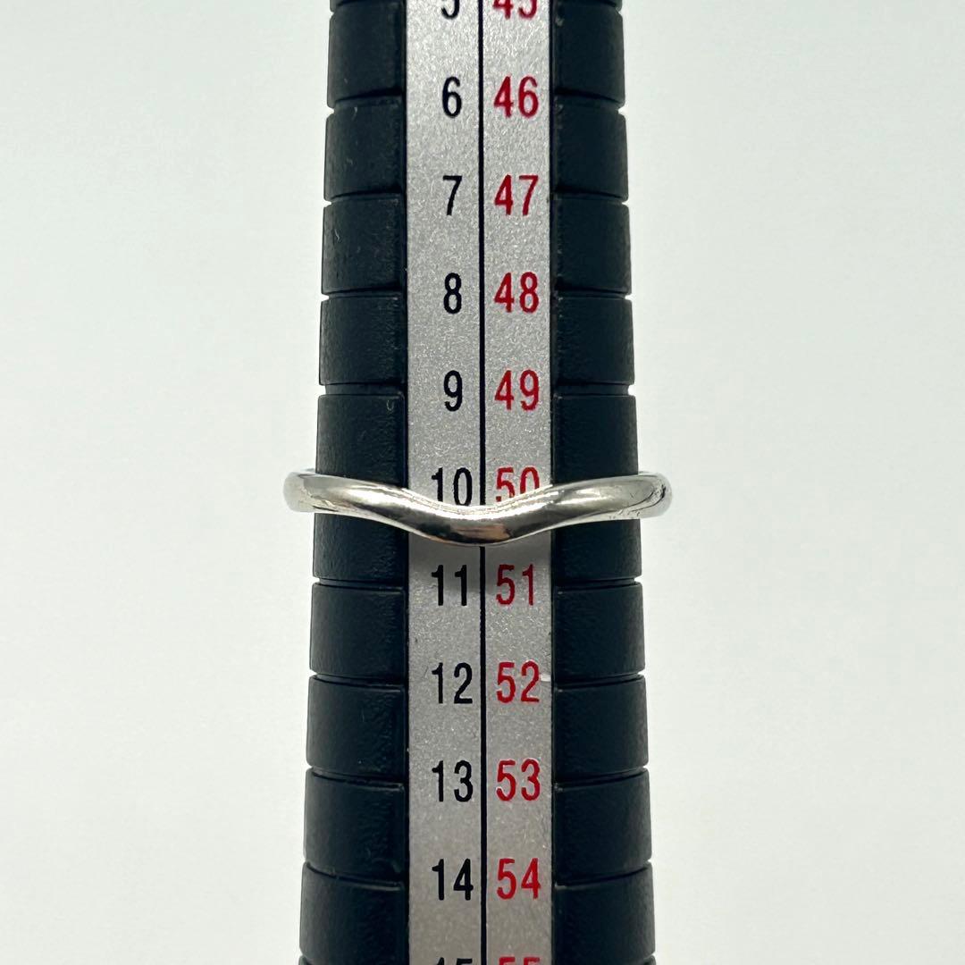 ティファニー　カーブド　バンド　リング　10号　シルバー