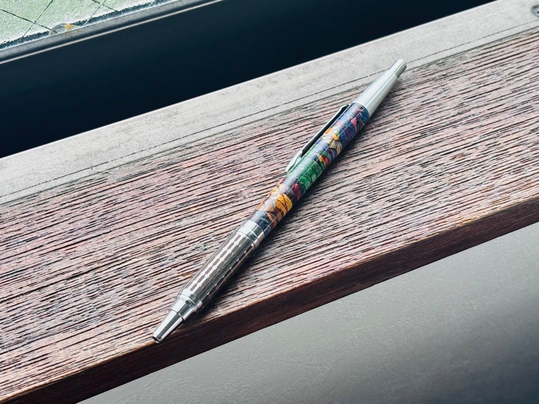 木軸シャープペン スタビライズドウッド(青) | Flamberg steef&co st