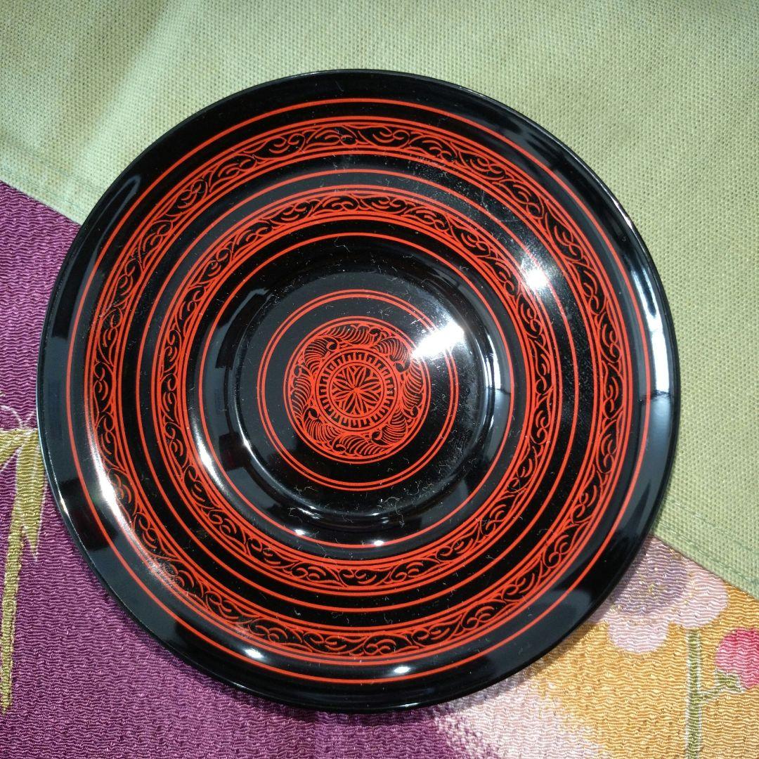 【重要無形文化財】　伝統的工芸品　香川漆器　蒟醤　きんま　茶托　文寿　10客