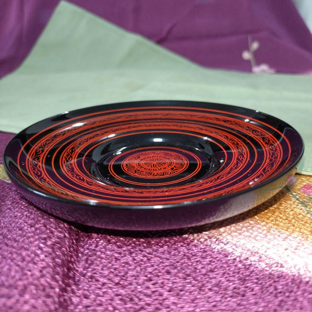 【重要無形文化財】　伝統的工芸品　香川漆器　蒟醤　きんま　茶托　文寿　10客