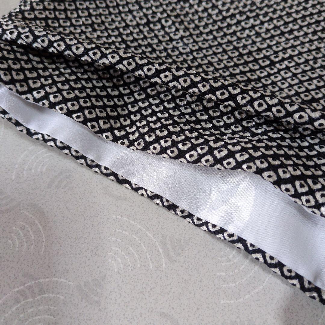 七五三３歳正絹総絞り手縫いの被布（中綿無し）黒色