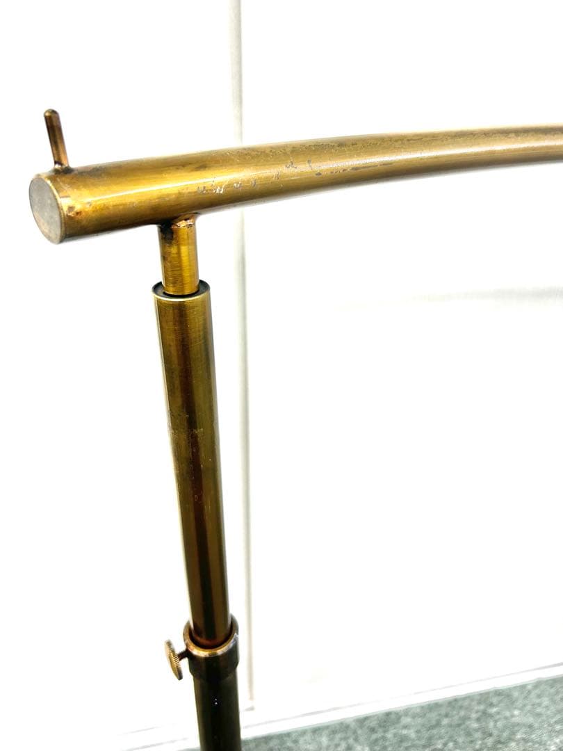 レア美品】 R脚 ラウンド ハンガーラック アンティークゴールド 真鍮