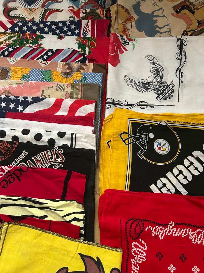 jmrx67さん専用 80s 90s アメリカ製バンダナ 40枚セット K&P