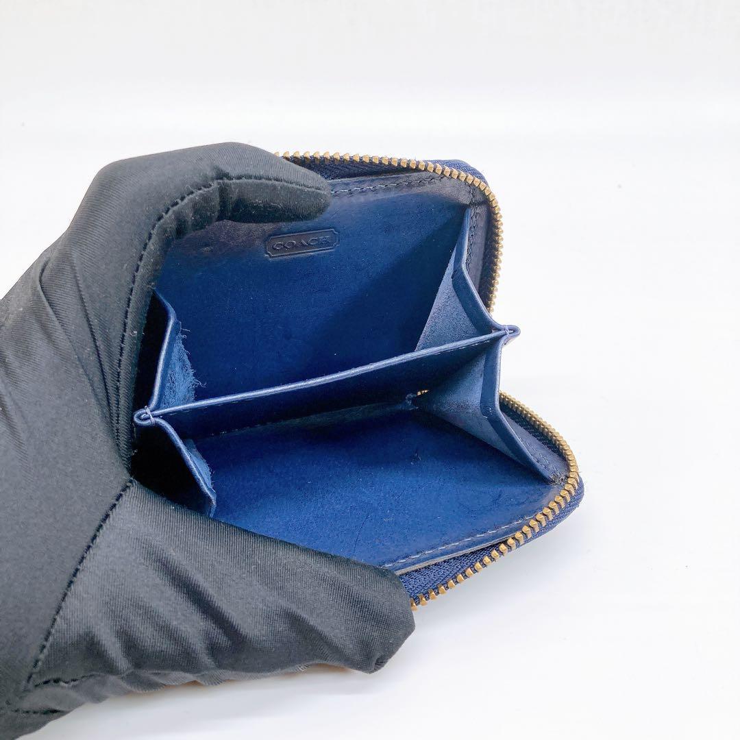 ✨美品✨COACH オールドコーチ ケース ヴィンテージ レザー ネイビー