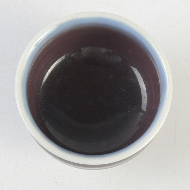 九谷焼 人間国宝 徳田正彦（三代徳田八十吉） ぐい呑 盃 共布共箱 V