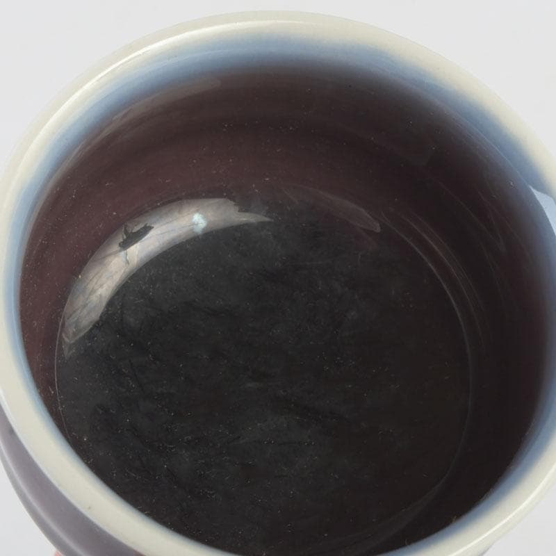 九谷焼 人間国宝 徳田正彦（三代徳田八十吉） ぐい呑 盃 共布共箱 V