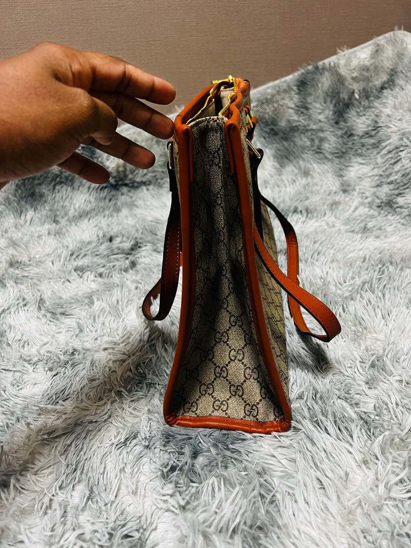 GUCCI トートバッグ ベージュ/ブラウン