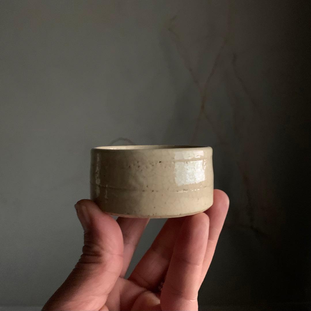 瀬戸 半筒盃 酒器 ぐい呑み ちょこ 古道具 アンティーク