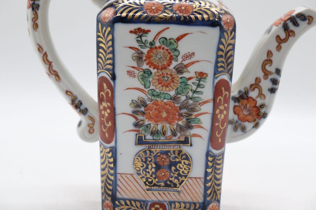 江戸　伊万里錦絵　水注　大明成化年製　送料込み250901