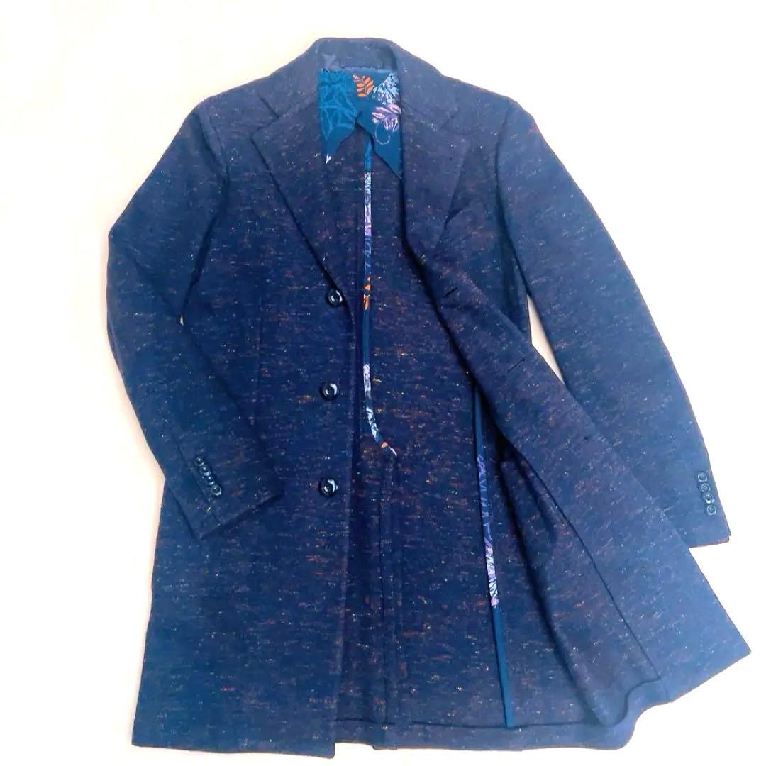 ETRO】エトロ 美品 メンズ チェスターコート(サイズ44) - メルカリ