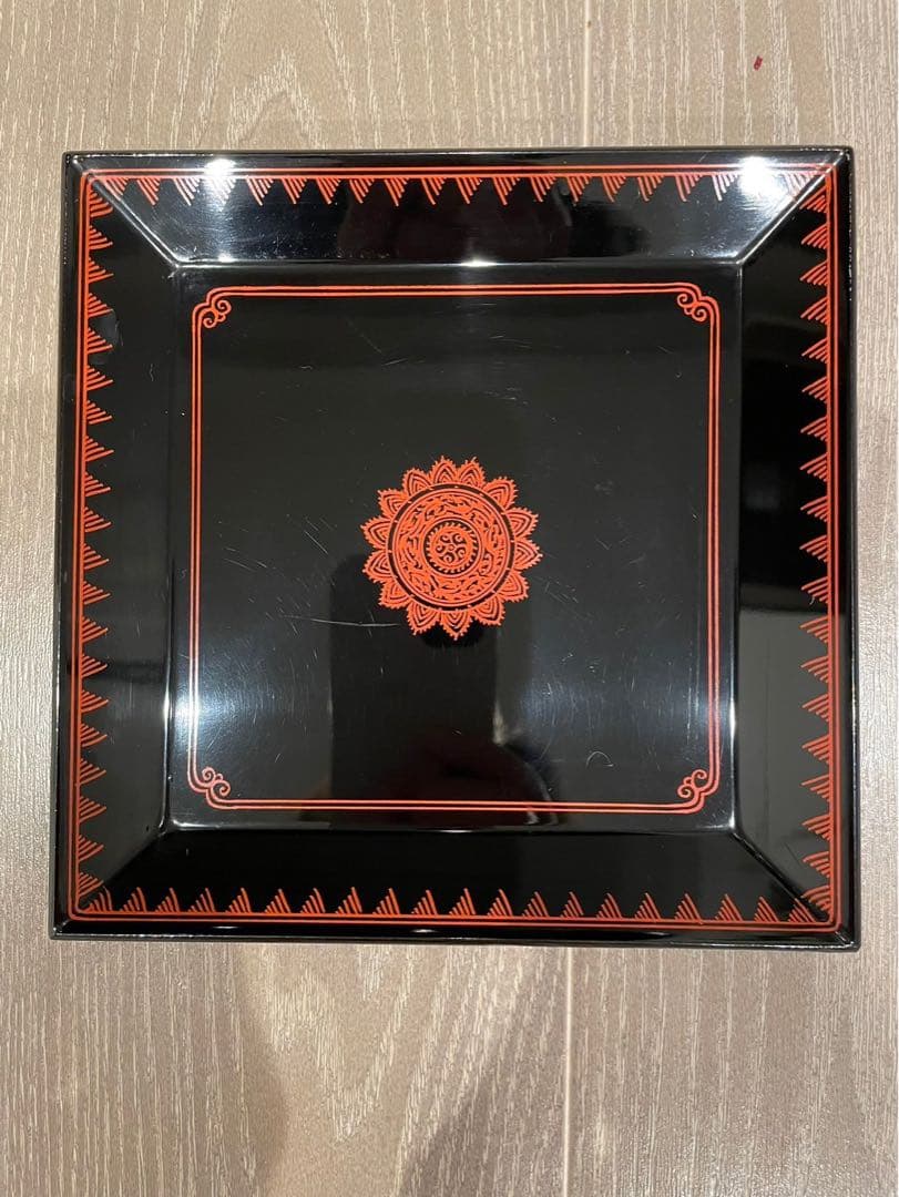 冨山昇斎蒟醤 菓子盆 木工芸 漆工芸