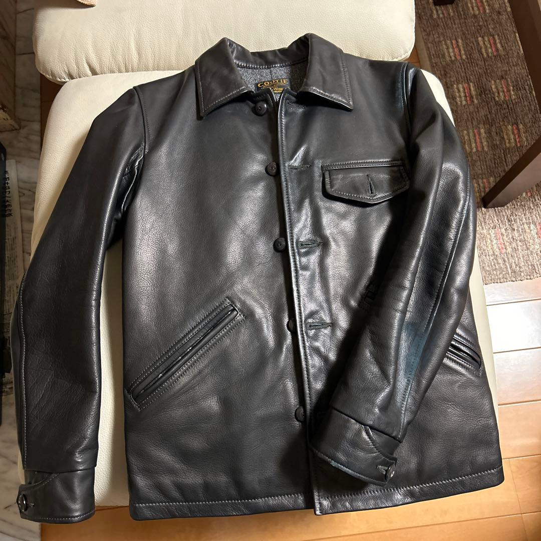 COOTIE レザーライダースジャケット S 黒 - メルカリ