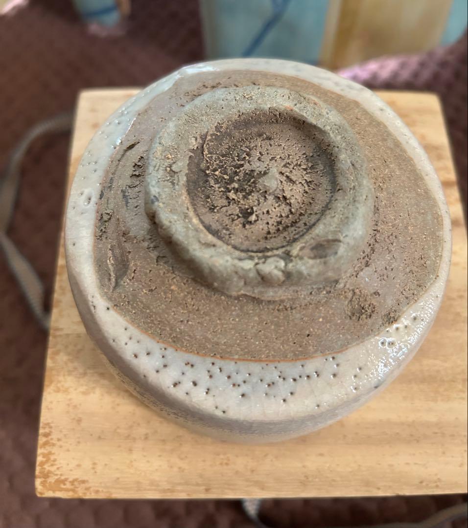 志野茶碗 抹茶茶碗 茶道具 ト（加藤唐九郎？）在銘