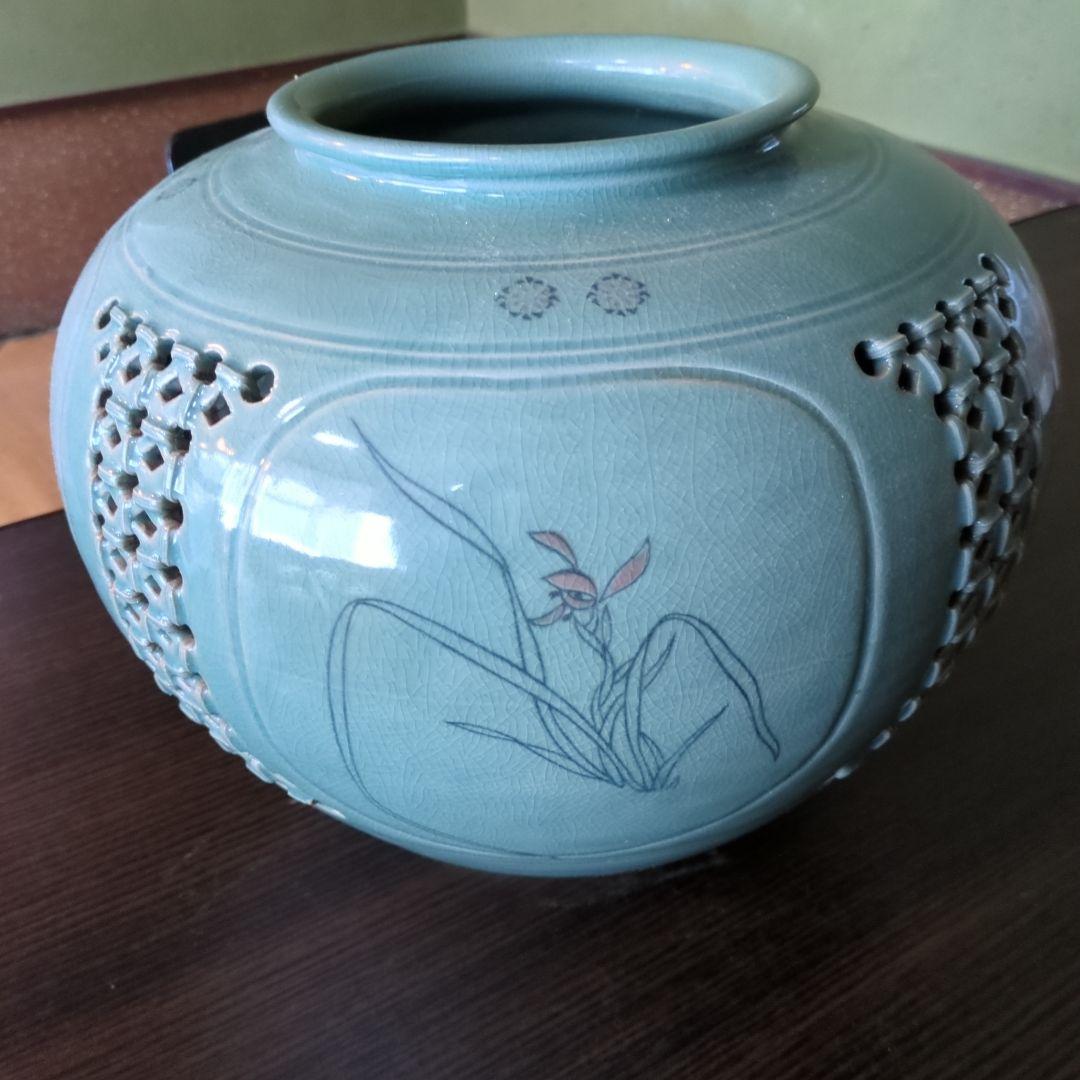 青磁・透かし・飾り壷・花器の通販はau PAY マーケット - 輸入雑貨の