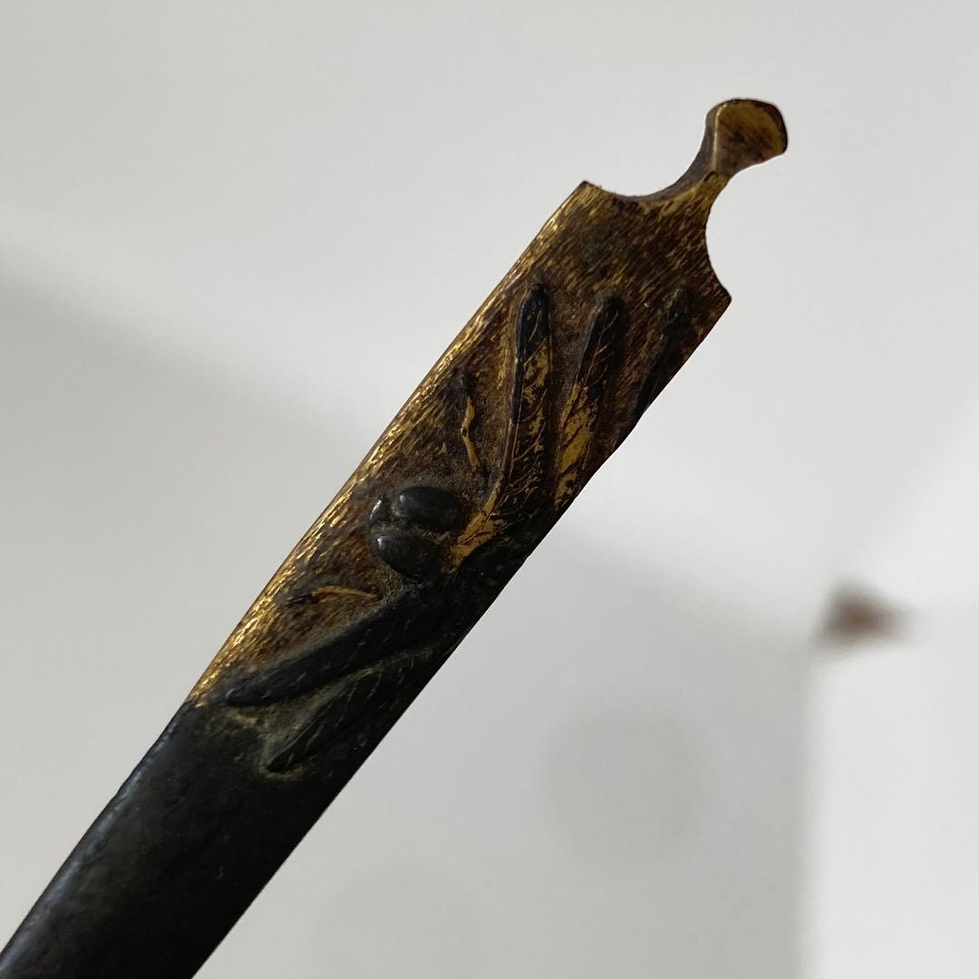 121804 アンティーク金工　刀剣　勝ち虫　蜻蛉　かんざし