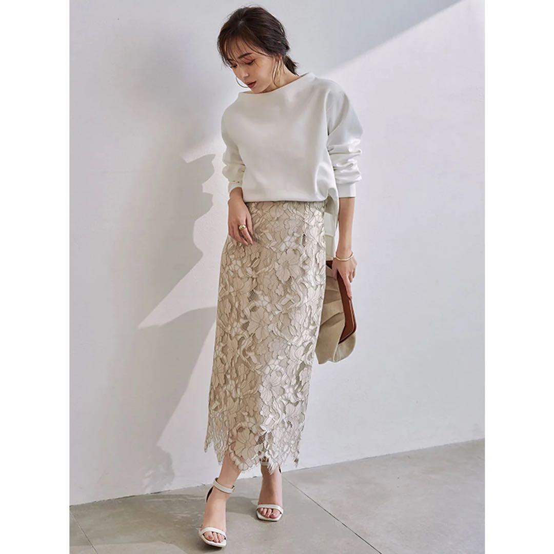 anuans コードレースタイトスカート