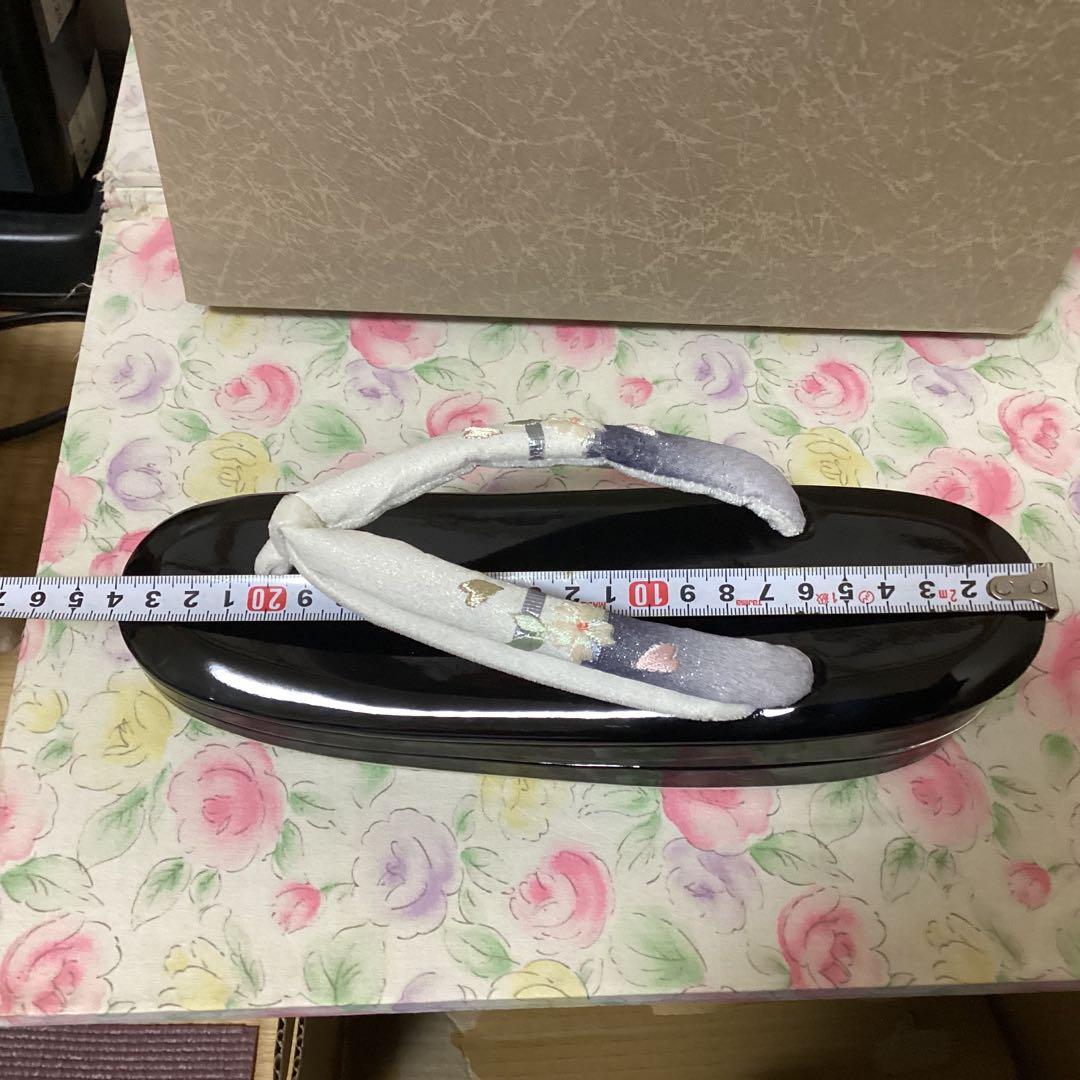 和装用バッグと黒色草履セット