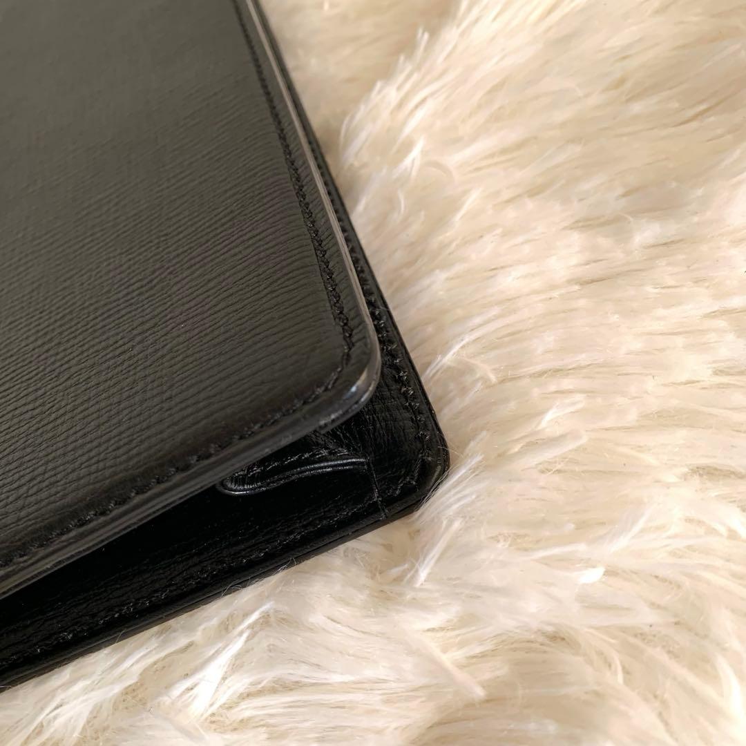 美品❣️BURBERRY ビジネスバッグ ペンチェック レザー 黒　鍵付　A4可能