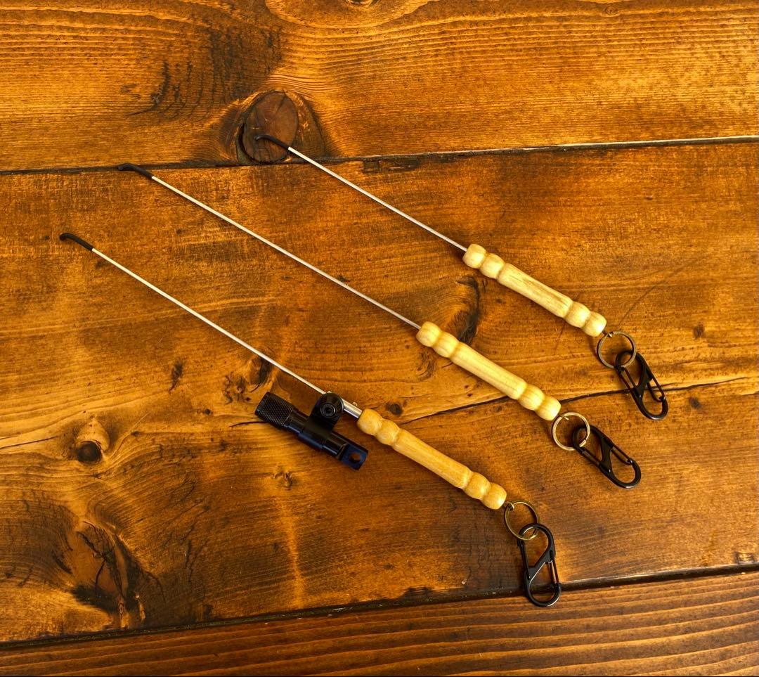 クワガタ採集セット オリジナル掻き出し棒 デジタルノギス 採集ケース