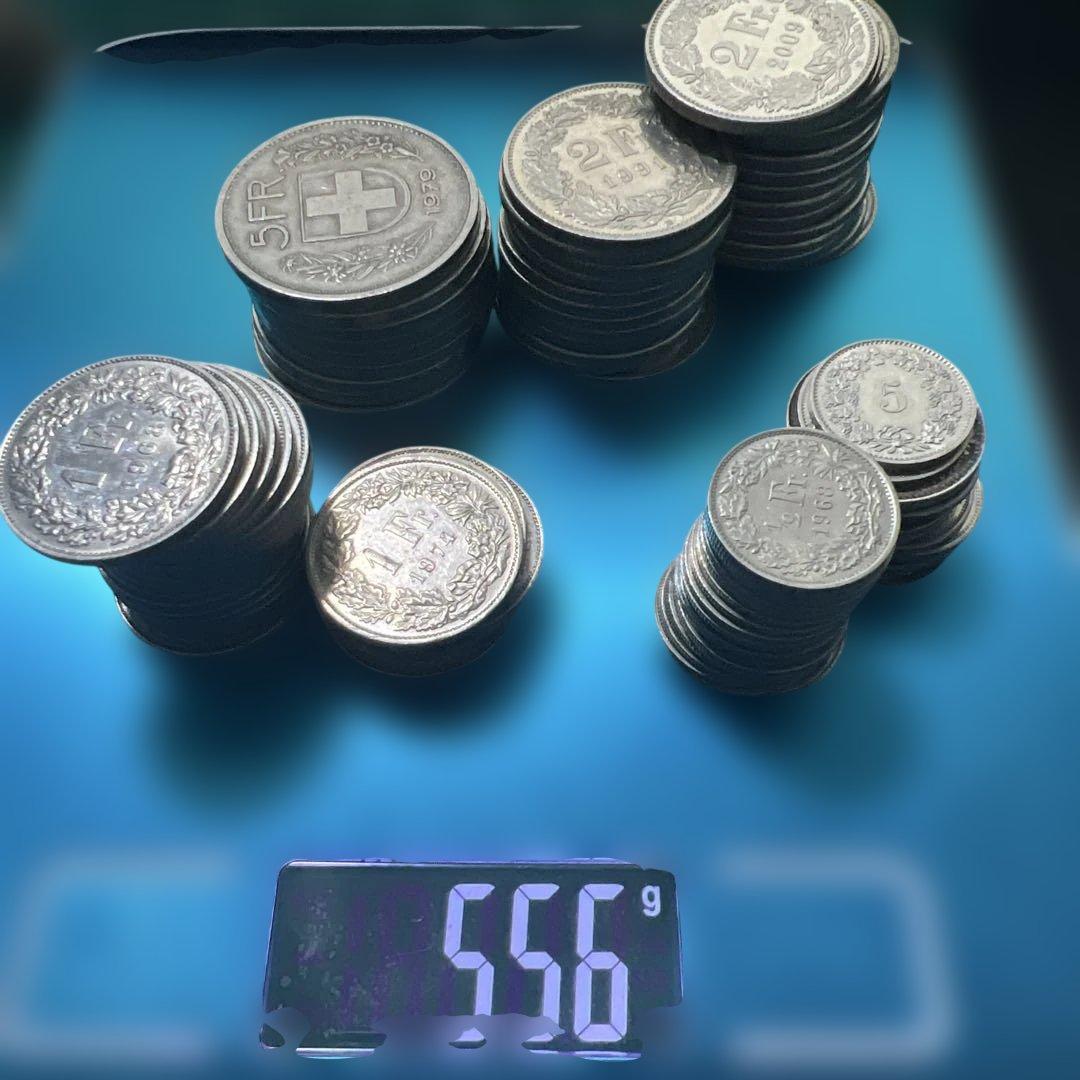 スイス古銭まとめ 99枚 外国コイン まとめ売り コレクション・学習教材
