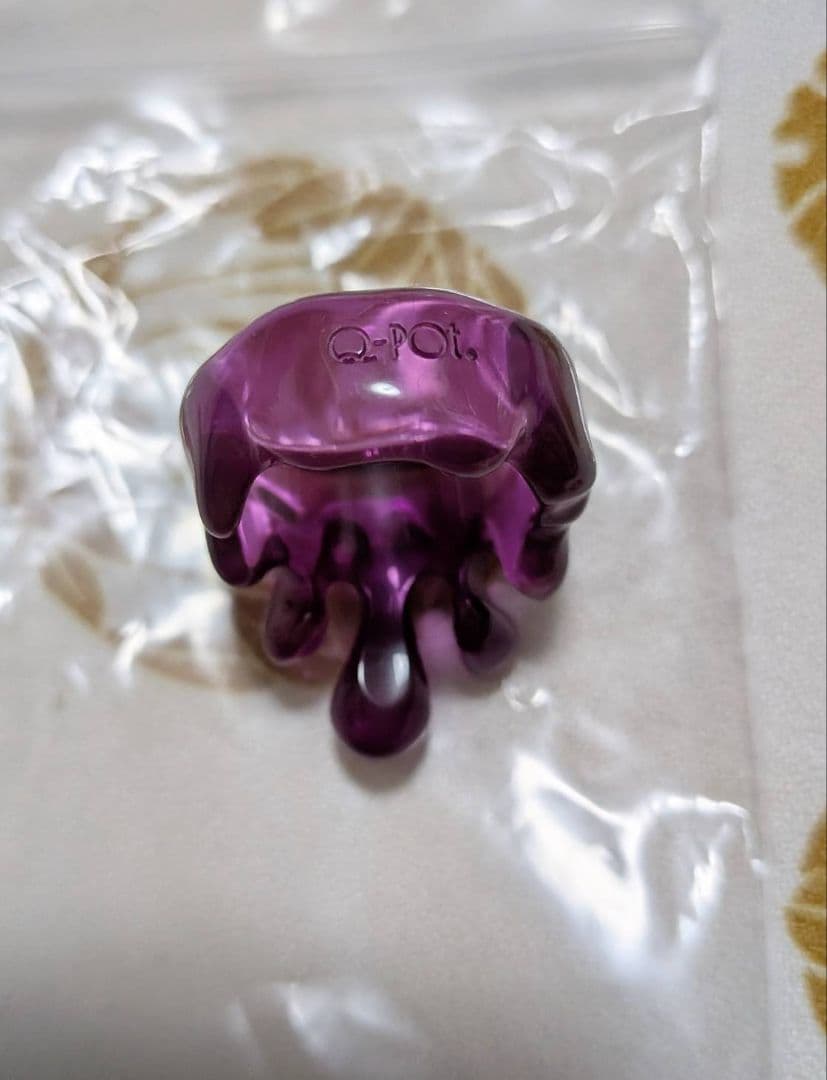 Q-pot　メルトリング　クリアパープル