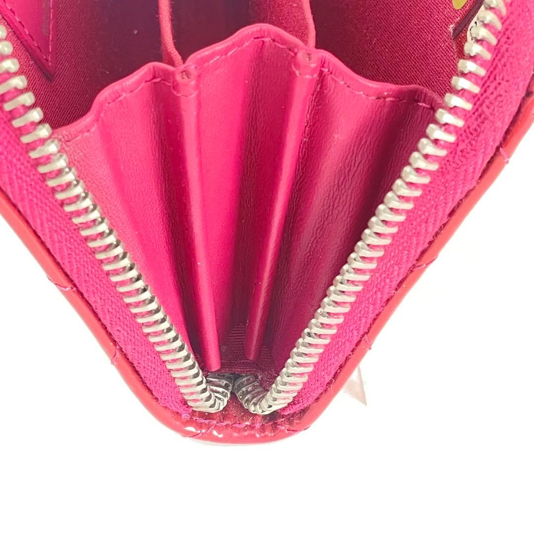 【希少 美品 正規品】CHANEL ピンク エナメル ケース 小銭入れ