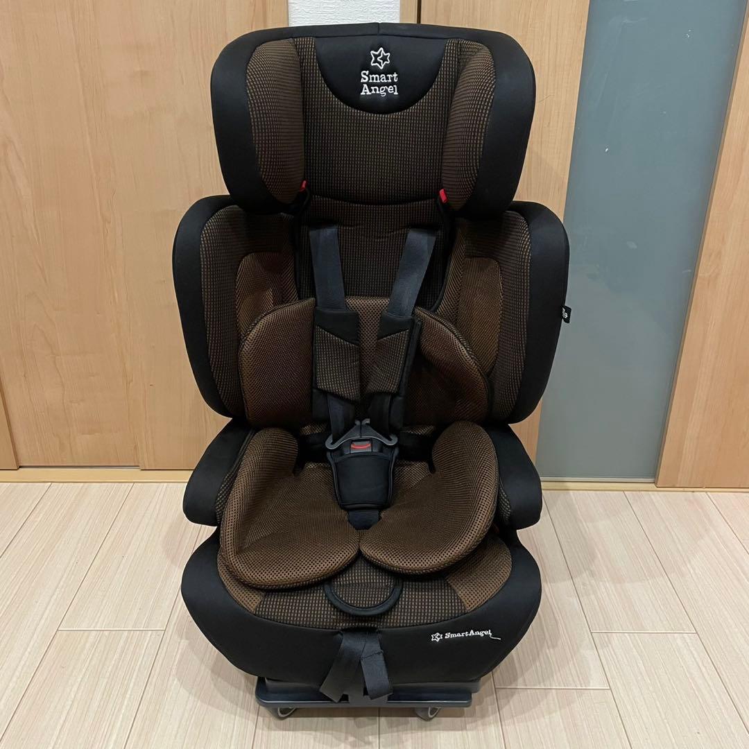 Smart Angel チャイルドシート ブラウン ハーネスジュニアFIX-BR