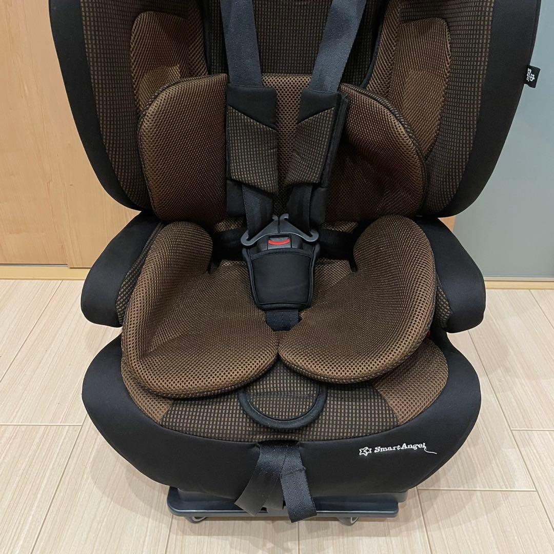 Smart Angel チャイルドシート ブラウン ハーネスジュニアFIX-BR