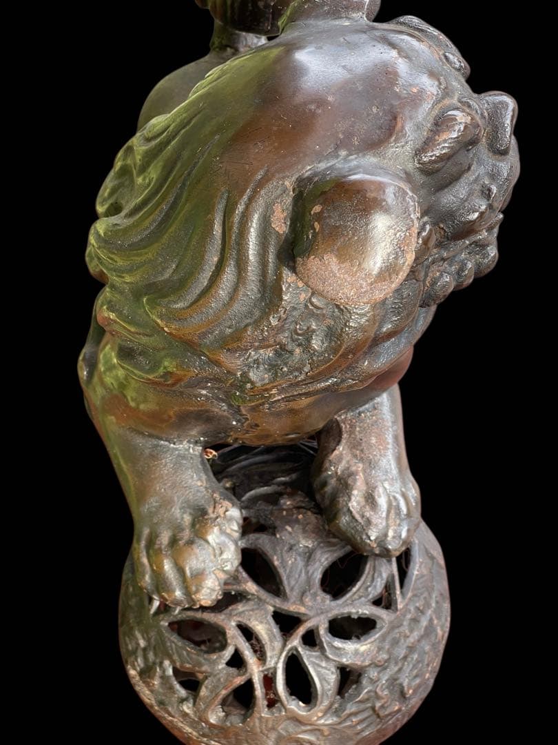 大型⭐️銅獅子⭐️金属工芸⭐️骨董品⭐️古美術⭐️開運置物