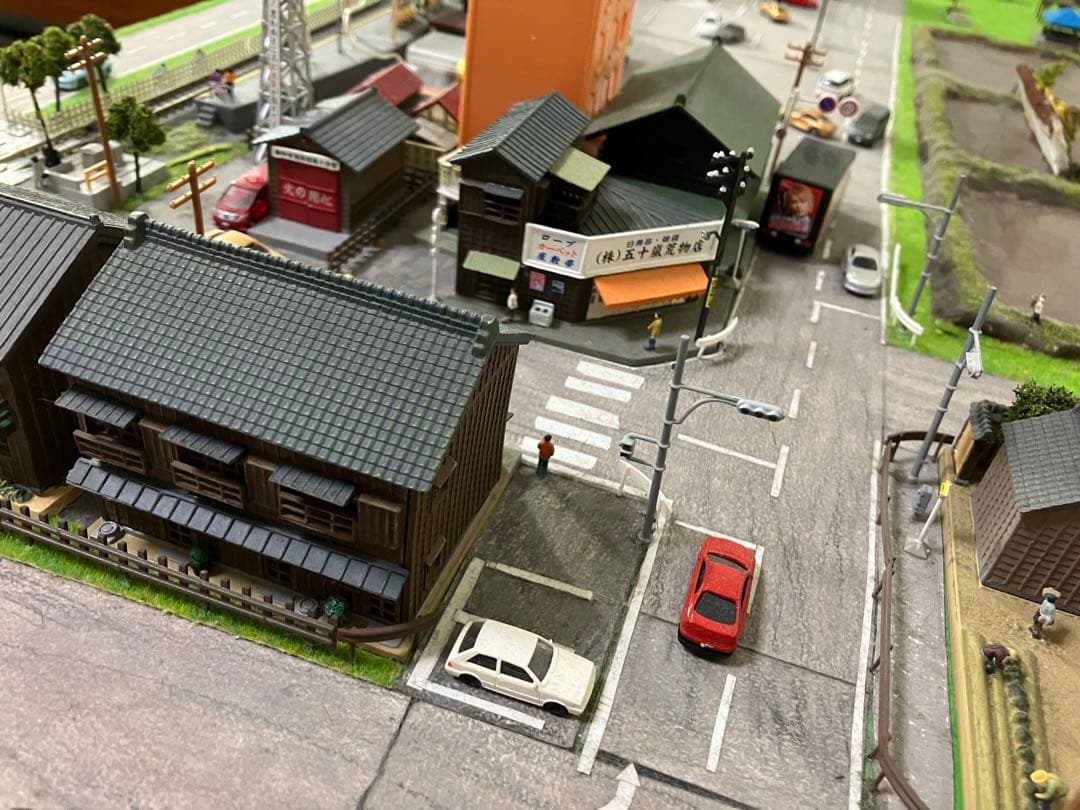 Nゲージ 鉄道模型 昭和の駅と街並み ジオラマ トミックス KATO 鉄道　引取