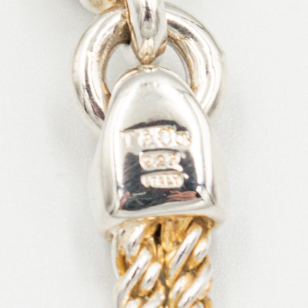 ヴィンテージ ティファニー センターノット ダブルロープ ブレスレット 90's