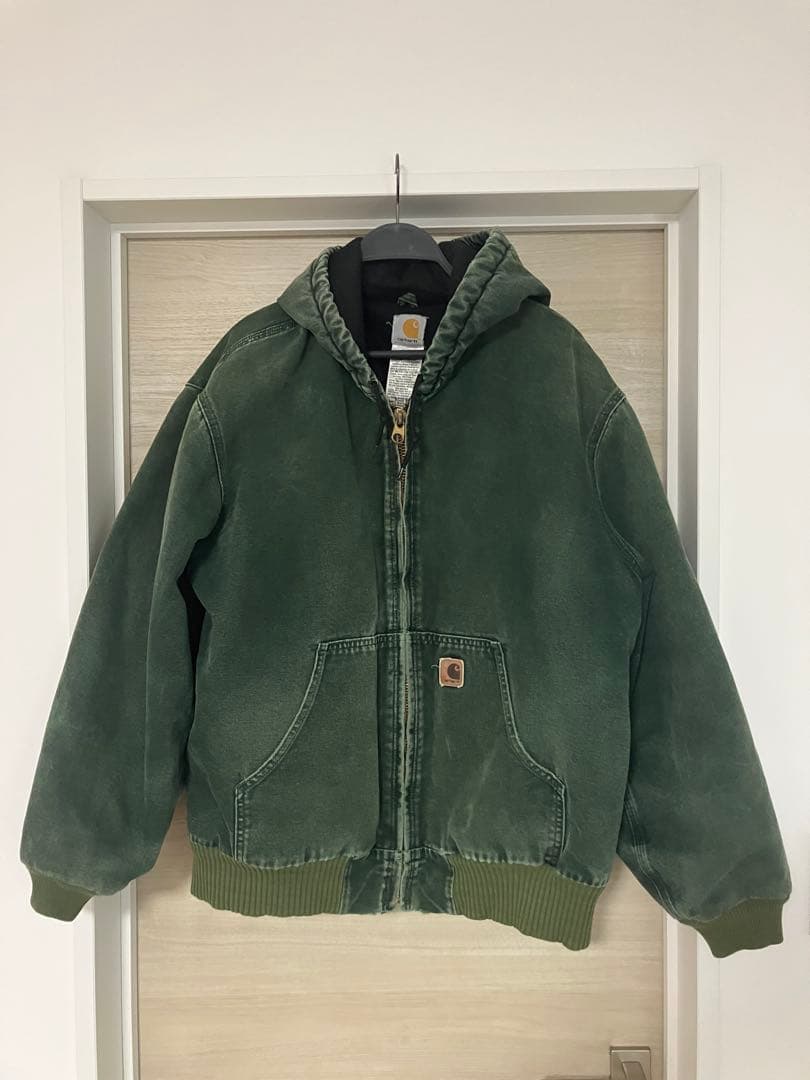 Carhartt アクティブジャケット　グリーンSPCレアカラー