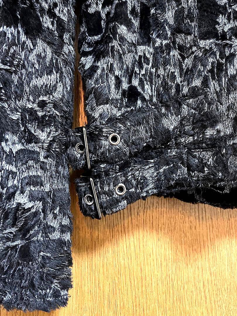 TORNADO MARTウェットルック シールライダースブルゾンジャケット