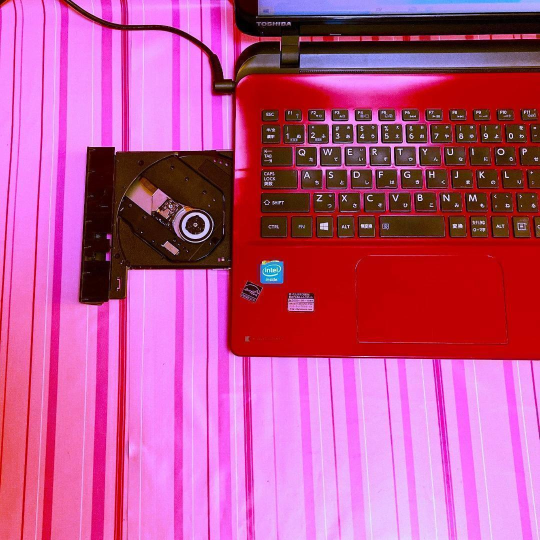 18✨破格早い者勝ち✨SSD・dynabookカメラ付すぐ使える赤東芝ノート
