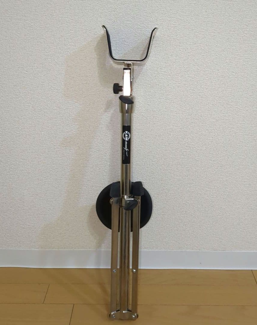 K&M バスクラリネット兼ファゴット用スタンド 高さ調整可能