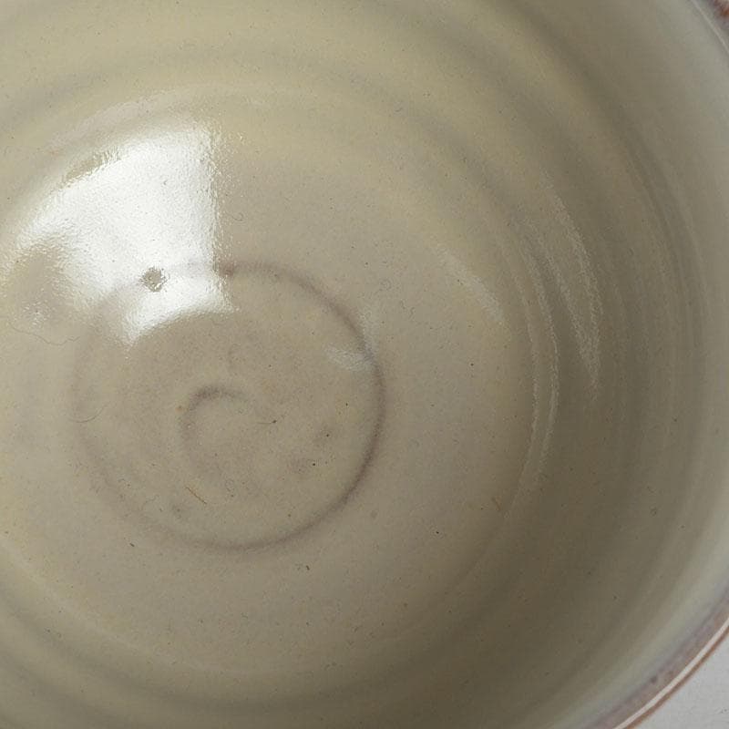 茶道具 赤膚焼 大塩昭山造 茶碗 共布共箱 V 9603 赤膚焼 古瀬堯