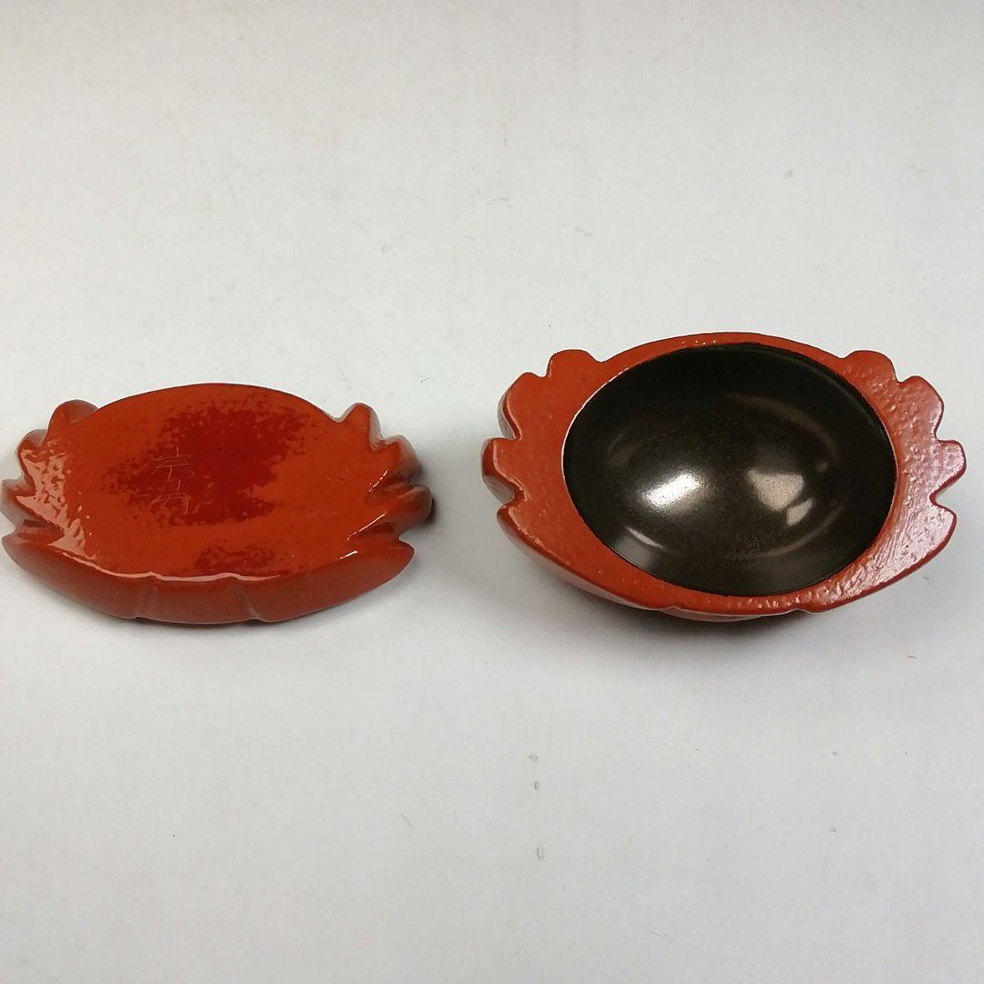 T936 香合 『蟹 香合』『山崖宗陽 作』漆塗蒔絵 共箱 茶道具｜T936