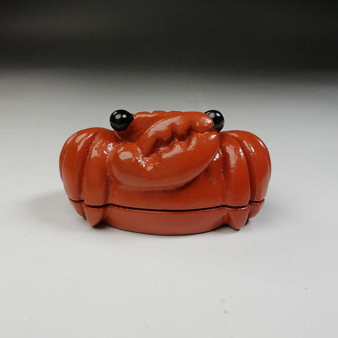 T936 香合 『蟹 香合』『山崖宗陽 作』漆塗蒔絵 共箱 茶道具