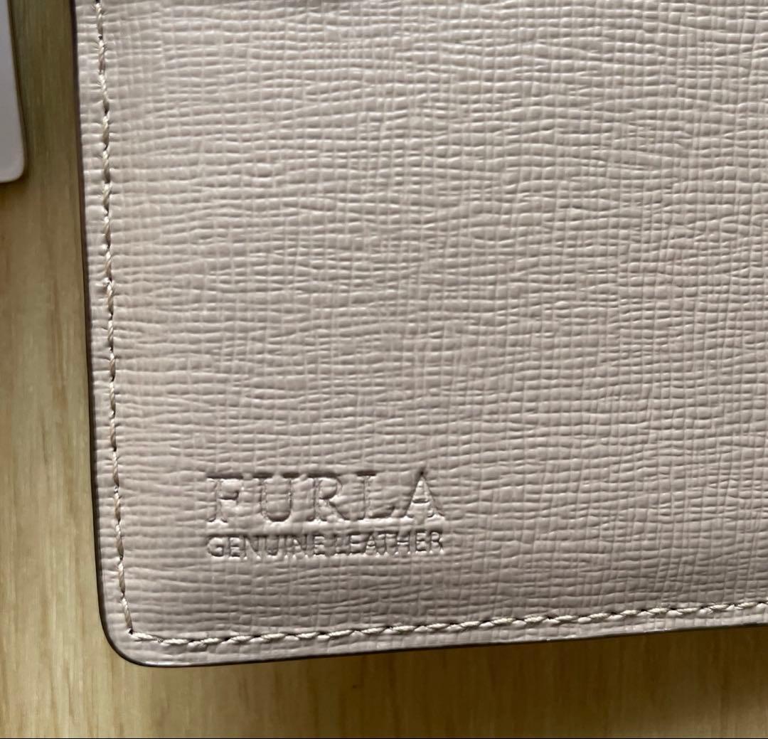 【新品未使用】FURLA フルラ バビロン 二つ折り財布 ダリア ベージュ