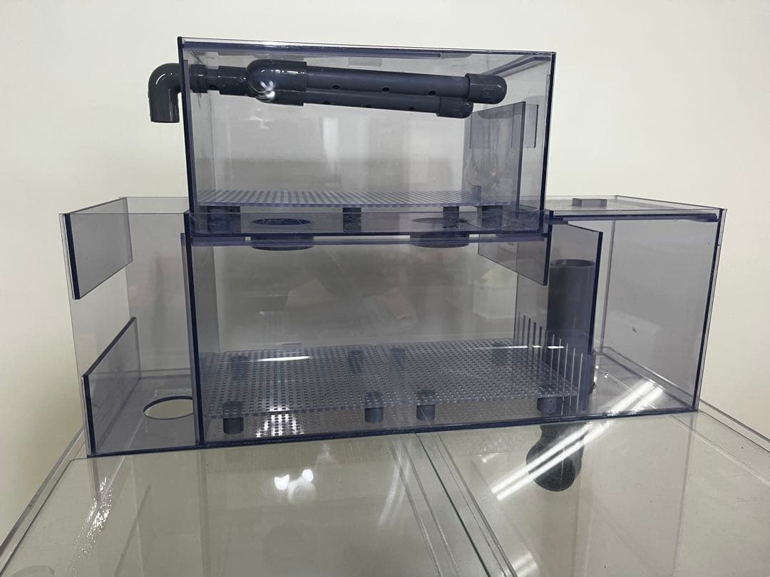 アクリル水槽 上部濾過槽 キャビネット付き 引き取り限定