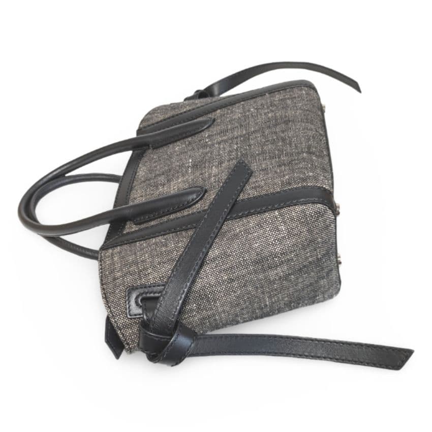 【新品同様】FOXEY ベルトリボン 2way ショルダーバッグ グレー