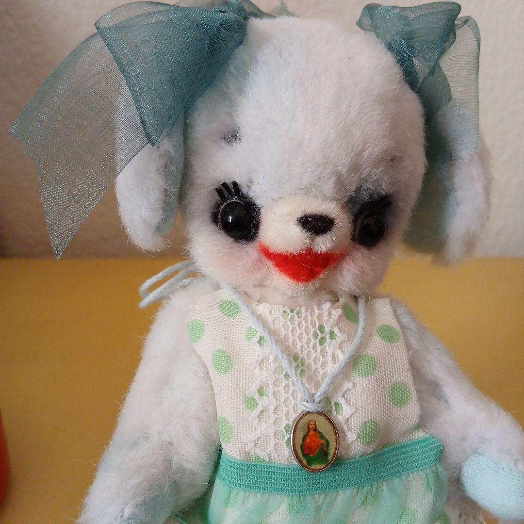 作家様　水色ワンちゃん　ぬいぐるみ