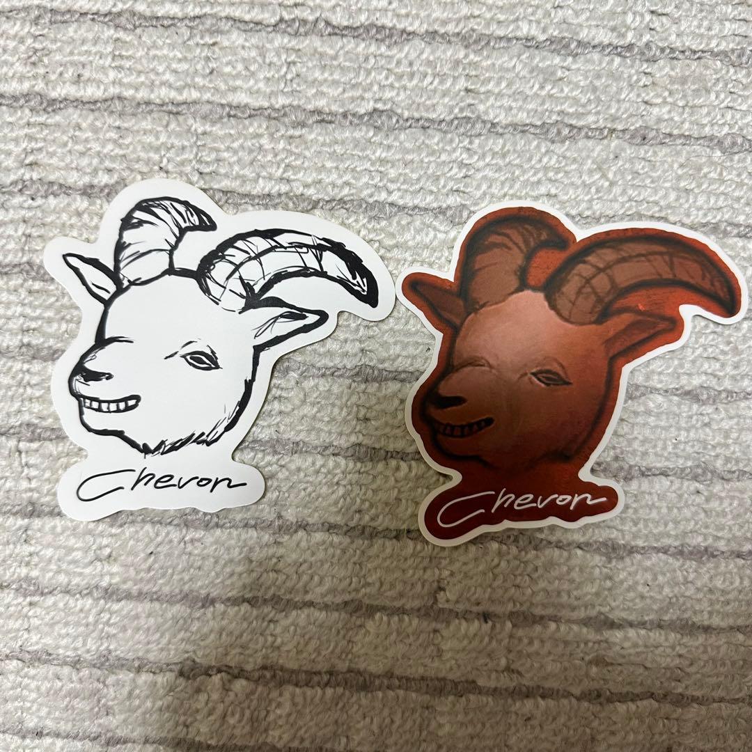 chevon ステッカー シール 2枚セット しぇぼんくん - メルカリ