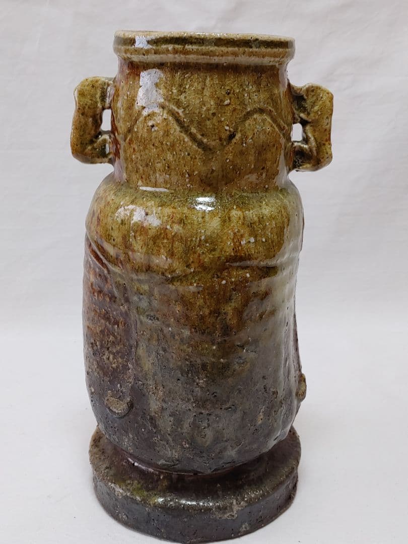 伊賀焼花入 三田窯 谷本景作