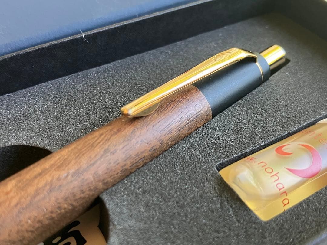 11/3まで限定価格】野原工芸 新型シャープペンシル 胡桃 ツバメノート付き