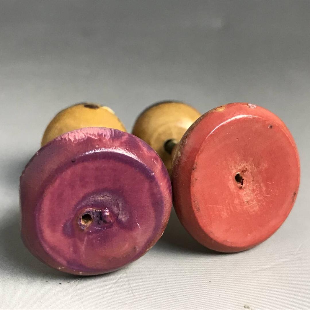 ペコちゃん ポコちゃん 雛人形 首振り こけし 5.5cm 2体 まとめて