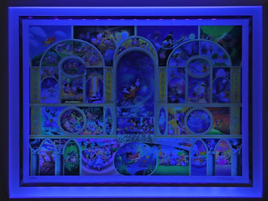 u342　ディズニー生誕記念オールキャスト限定シルクスクリーン